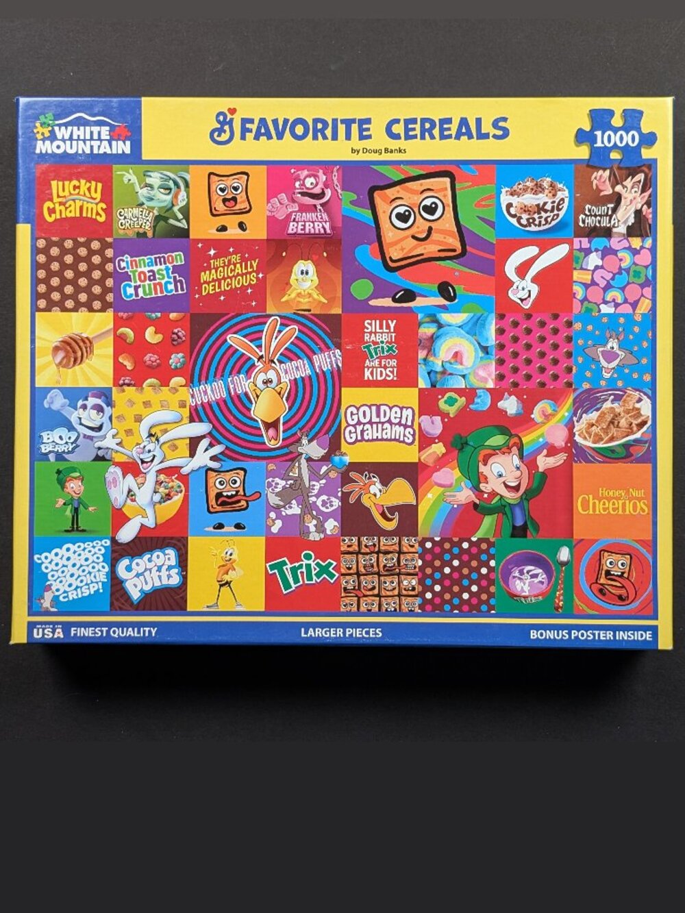 White Mountain Favorite Cereals 1000 Piece Jigsaw Puzzle